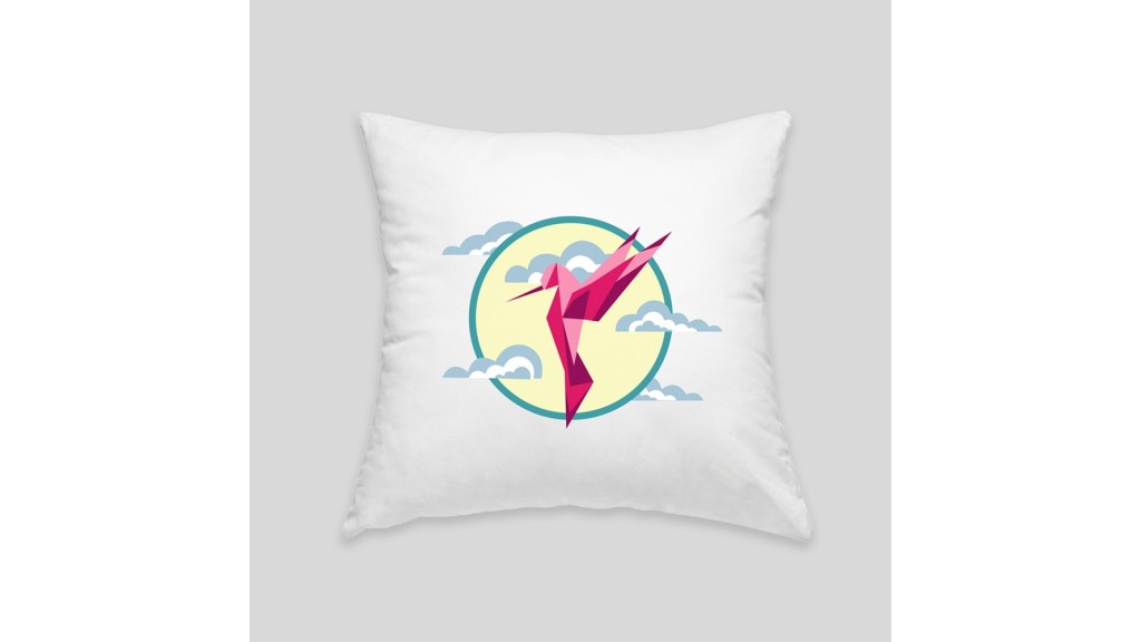 Hummingbird cushion