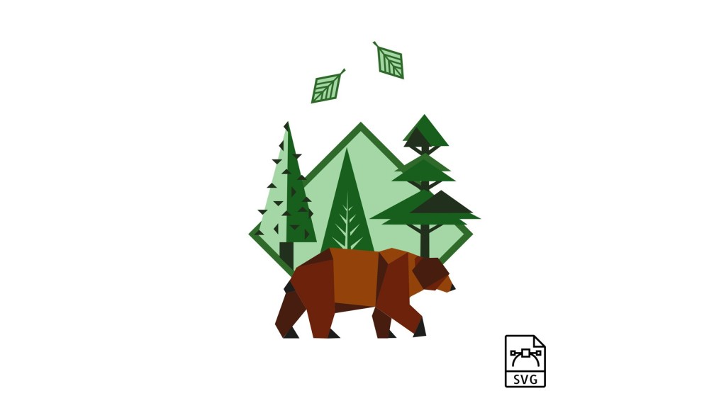 Brown bear - Vector graphics