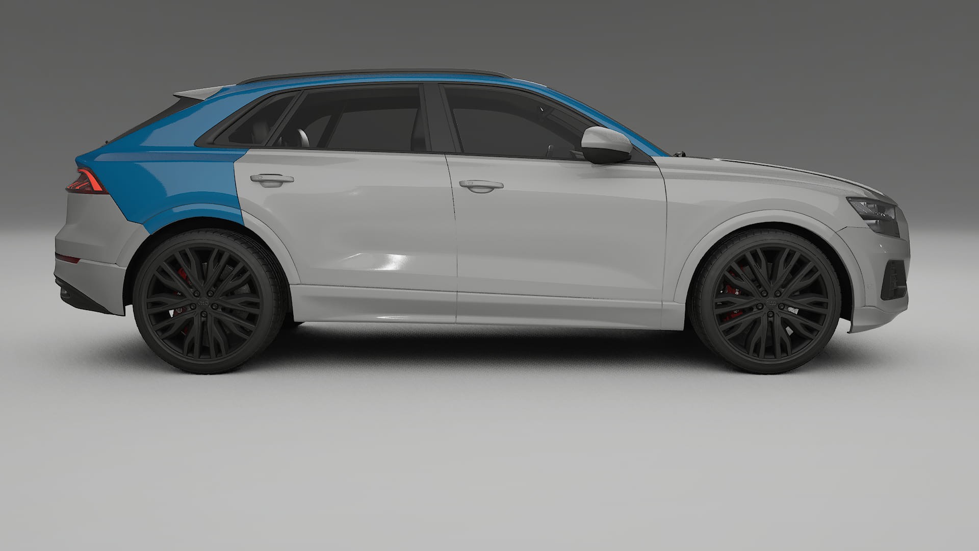 Audi Q8 F1 prefacelift Paint Protection Film | CrystalGuard Transparent PPF Full Pre-Cut Kit