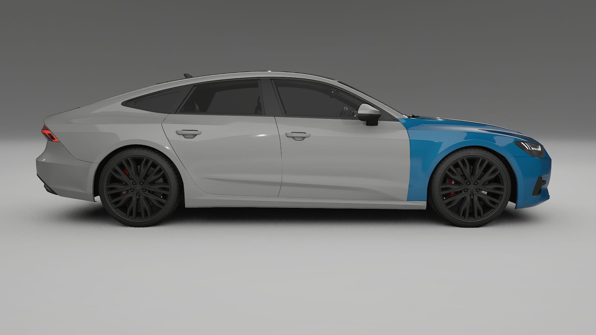 Folie de Protecție a Vopselei Audi A7 C8 Sportback prefacelift pre-LCI | CrystalGuard TPU Transparent PPF Kit de Protecție Fro