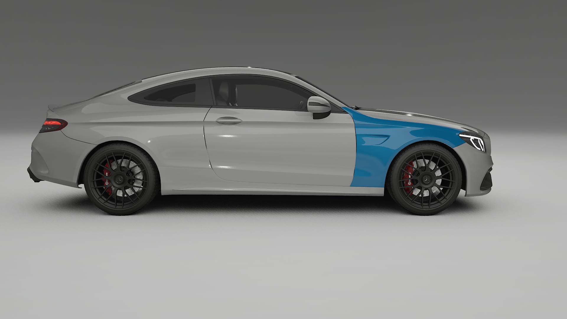 Mercedes C-Class W205 AMG sedan Paint Protection Film | CrystalGuard Transparent PPF Full Pre-Cut Kit