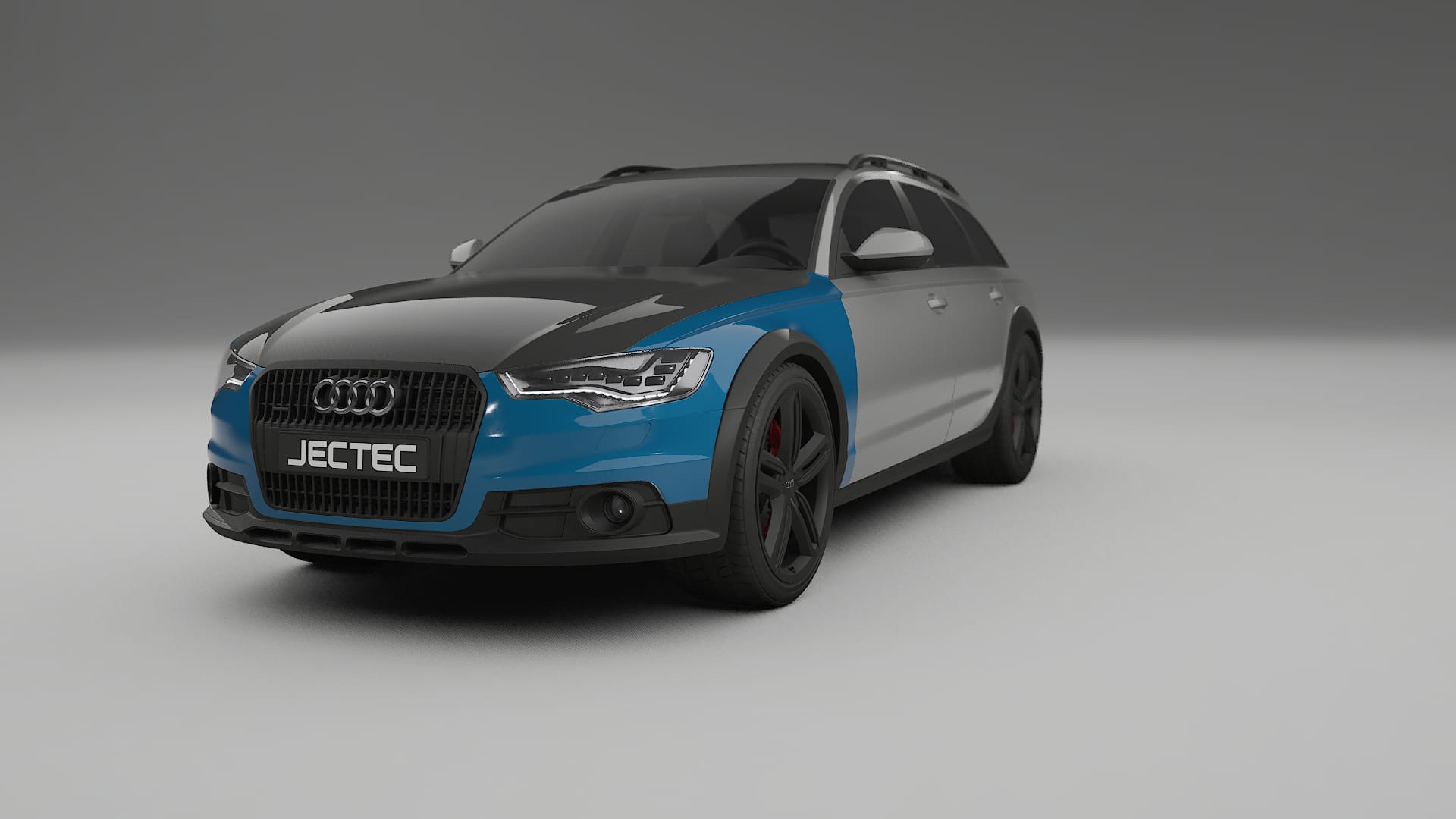 Folie de Protecție a Vopselei Audi A6 Allroad C7 prefacelift | Kit Față CrystalGuard cu Capotă Carbon