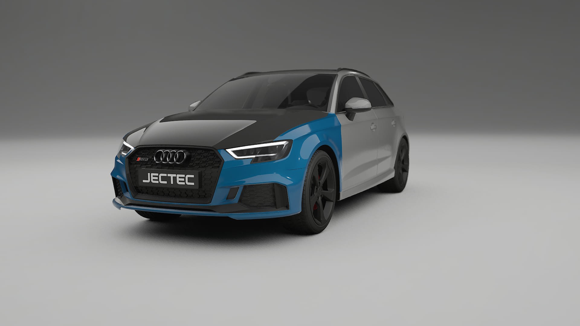 Folie de Protecție a Vopselei Audi RS3 Sportback 8V facelift | Kit Față CrystalGuard cu Capotă Carbon