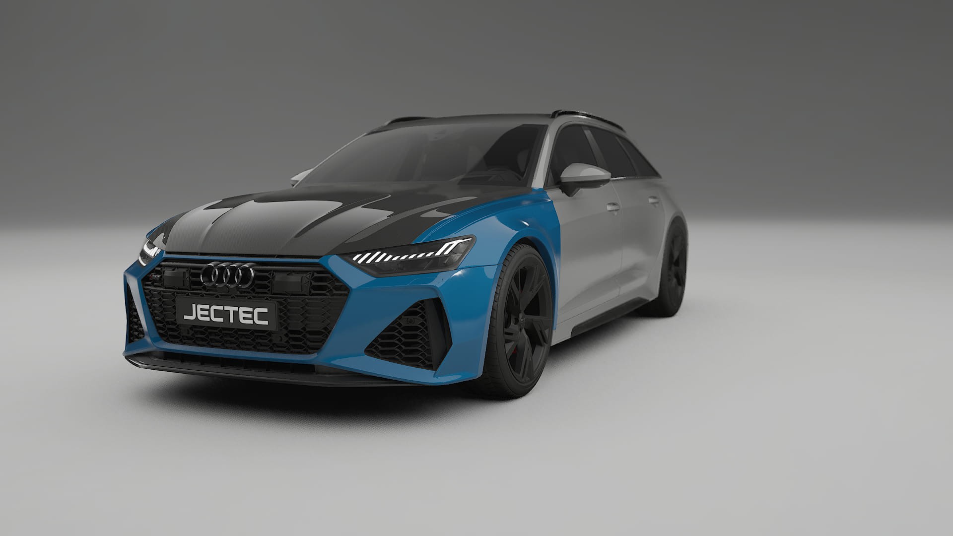 Folie de Protecție a Vopselei Audi RS6 Avant C8 facelift | Kit Față CrystalGuard cu Capotă Carbon