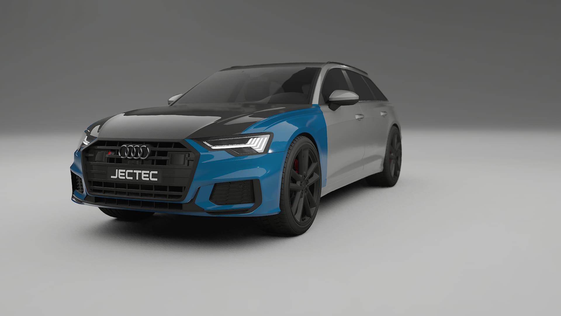Folie de Protecție a Vopselei Audi S6 Avant prefacelift C8 | Kit Față CrystalGuard cu Capotă Carbon