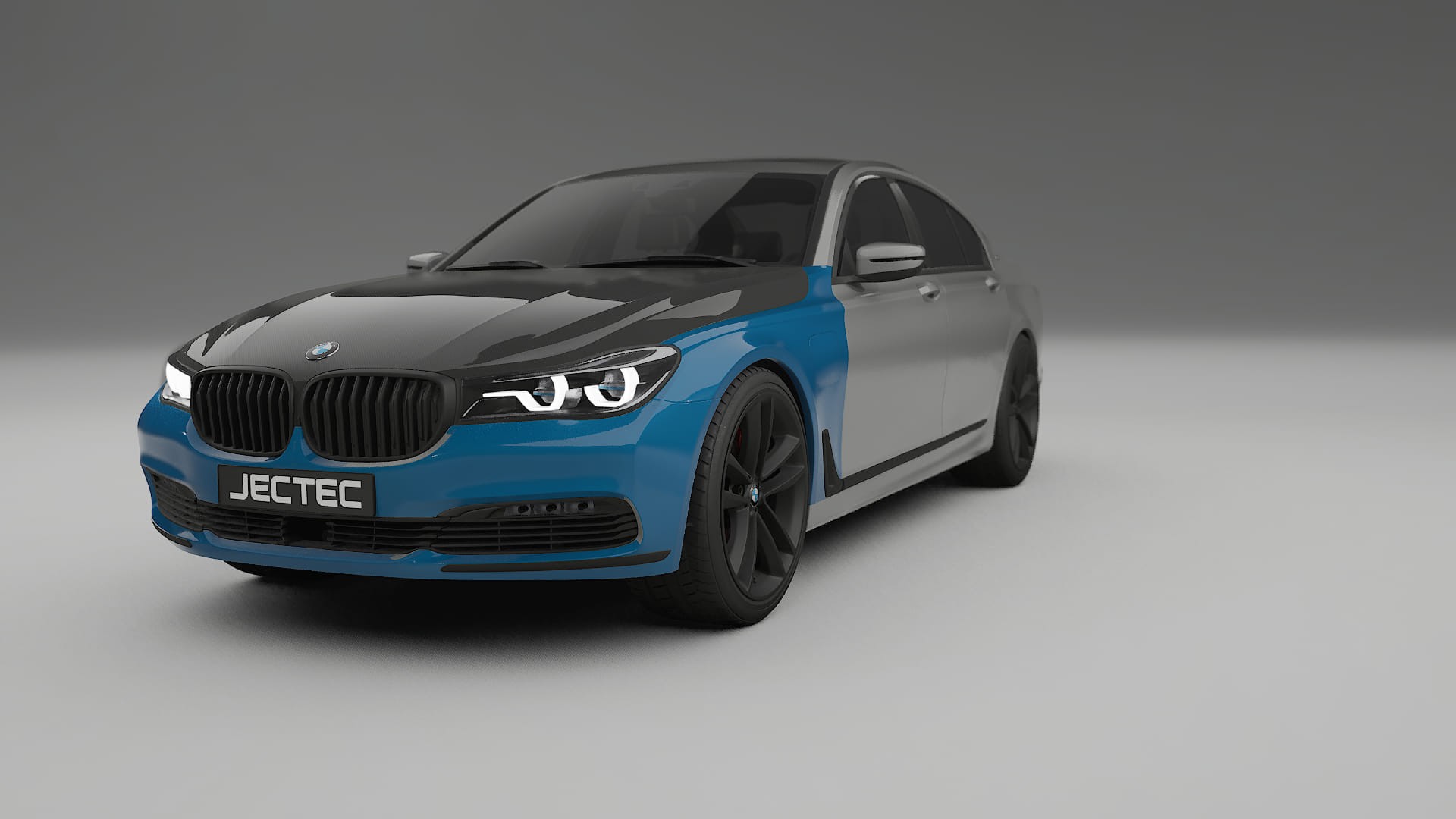 Folie de Protecție a Vopselei BMW 7 G11 G12 facelift | Kit Față CrystalGuard cu Capotă Carbon