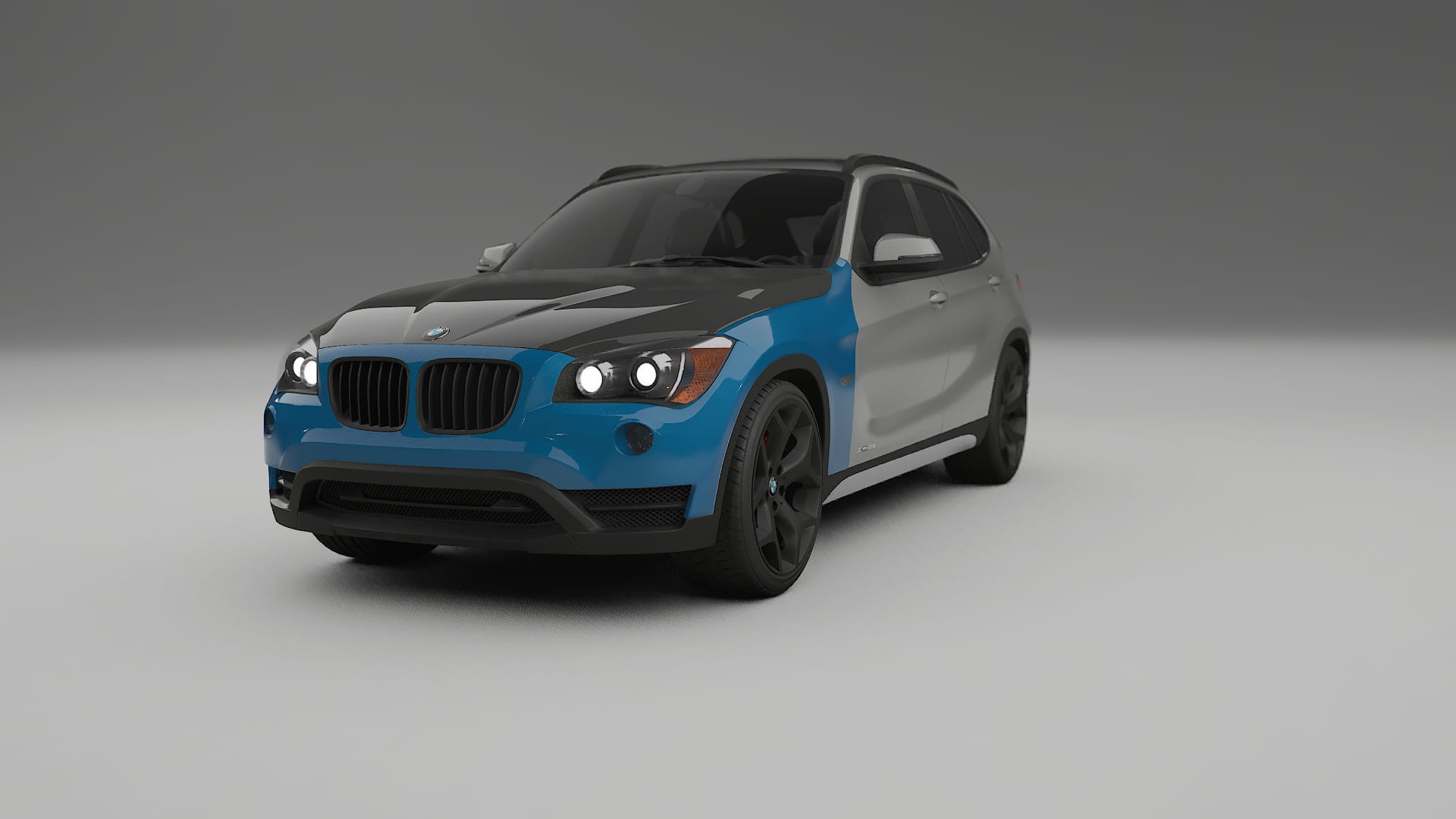 Folie de Protecție a Vopselei BMW X1 E84 | Kit Față CrystalGuard cu Capotă Carbon