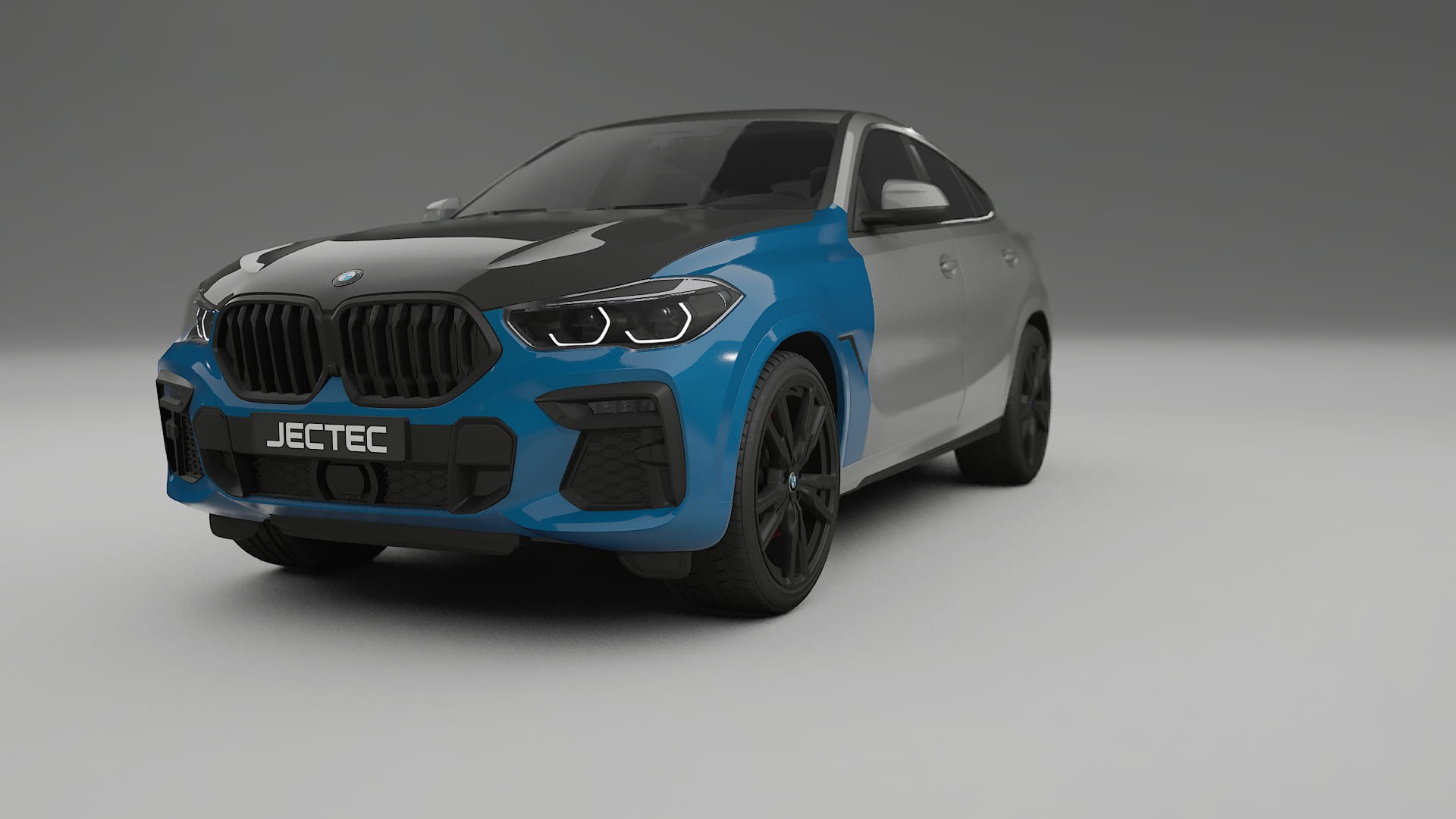 Folie de Protecție a Vopselei BMW X6 G06 F96 | Kit Față CrystalGuard cu Capotă Carbon