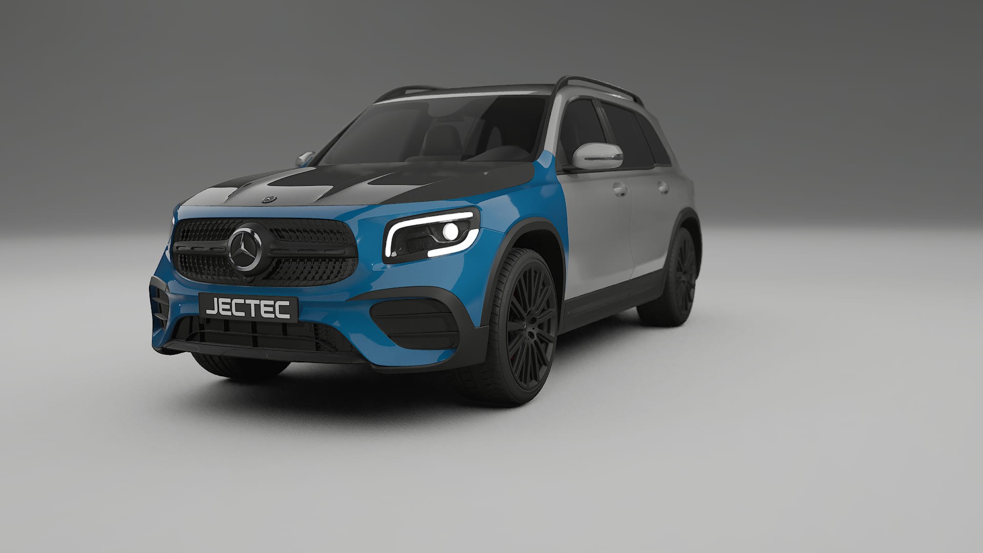 Folie de Protecție a Vopselei Mercedes AMG GLB | Kit Față CrystalGuard cu Capotă Carbon