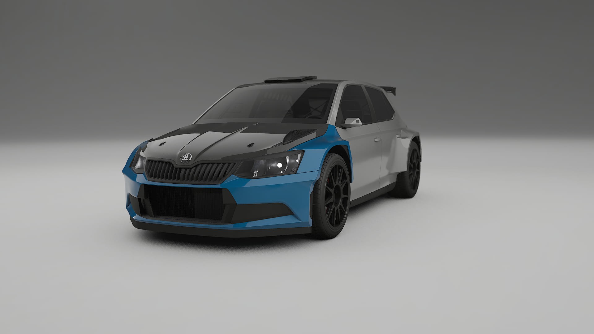 Folie de Protecție a Vopselei Škoda Fabia R5 6V | Kit Față CrystalGuard cu Capotă Carbon