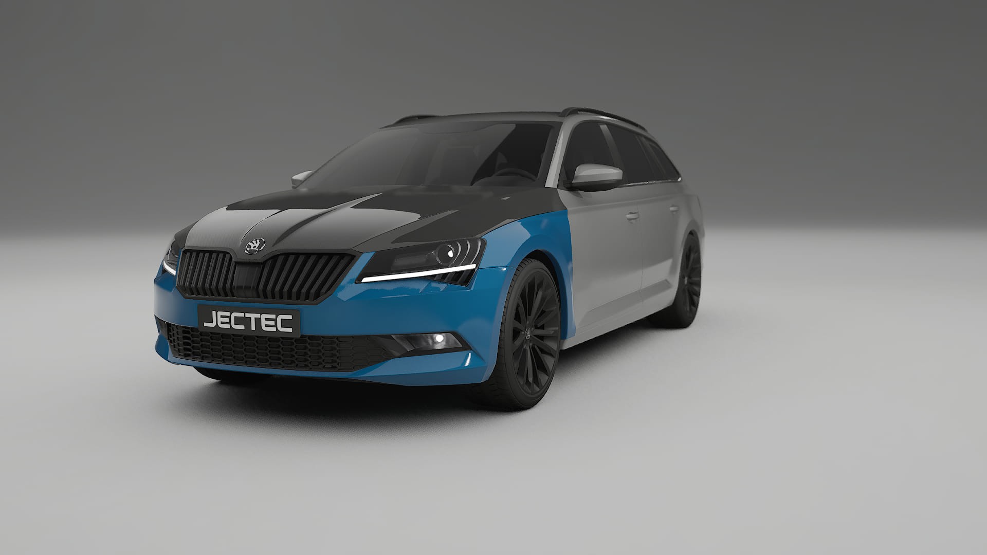 Škoda Superb B8 PPF | CrystalGuard Front Kit with Carbon Bonnet