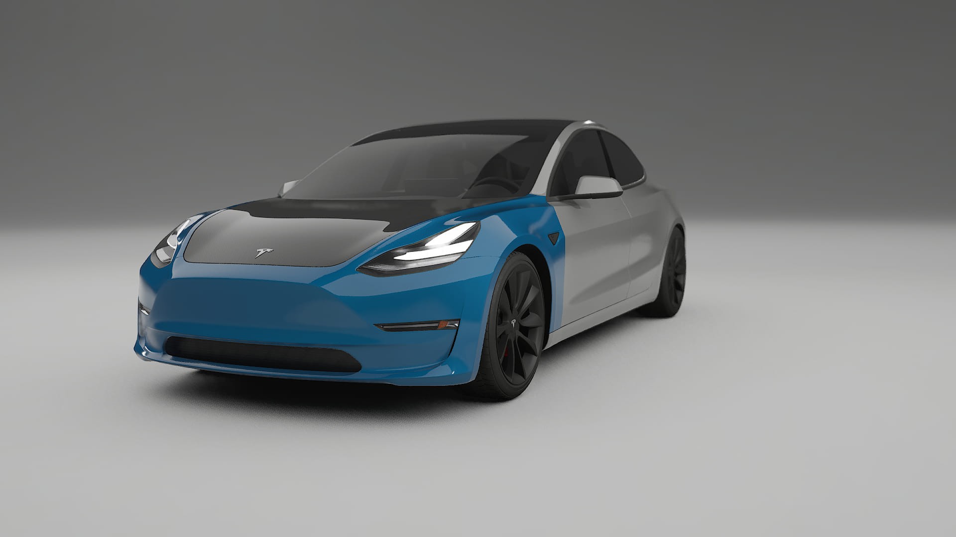 Folie de Protecție a Vopselei Tesla Model 3 | Kit Față CrystalGuard cu Capotă Carbon