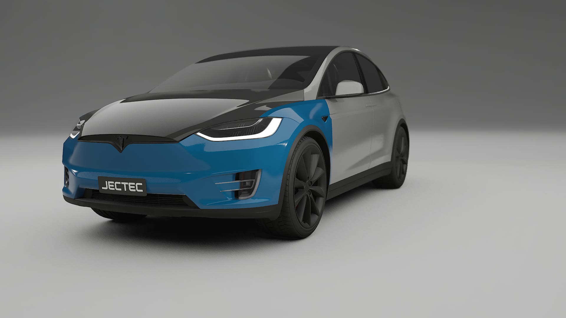 Folie de Protecție a Vopselei Tesla Model X | Kit Față CrystalGuard cu Capotă Carbon