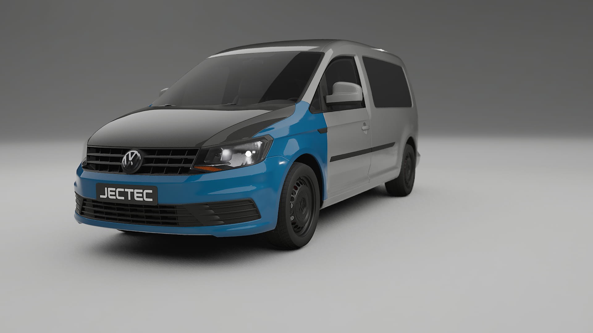 Folie de Protecție a Vopselei VW Caddy Maxi SB | Kit Față CrystalGuard cu Capotă Carbon