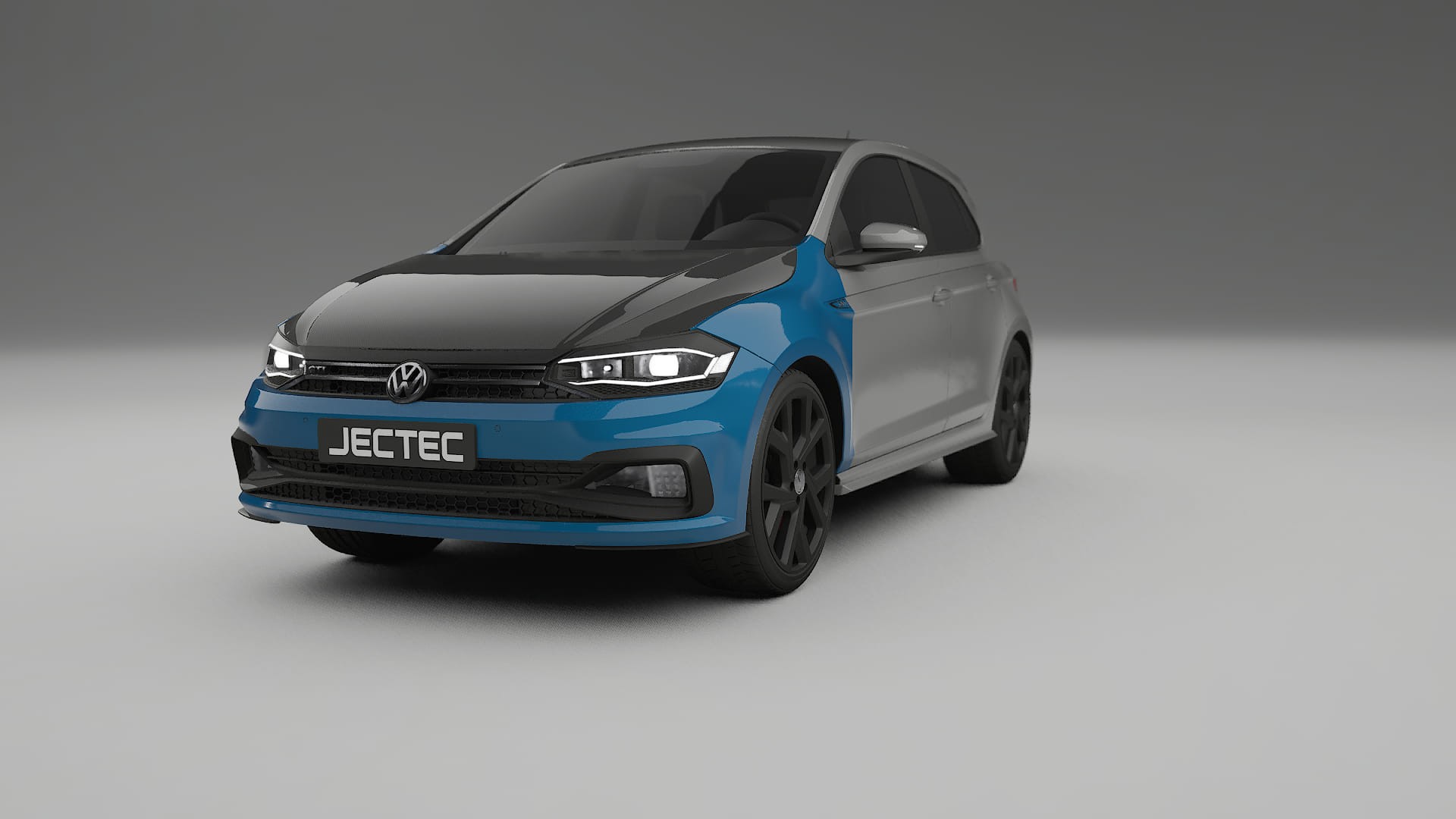 Folie de Protecție a Vopselei VW Polo GTI VI | Kit Față CrystalGuard cu Capotă Carbon