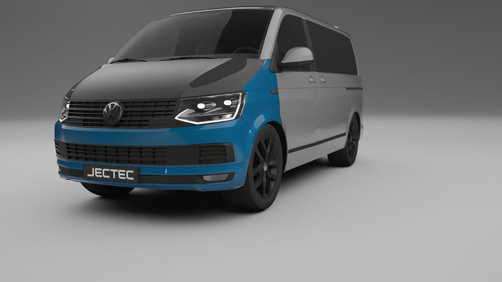 Folie de Protecție a Vopselei VW Transporter T6 Multivan | Kit Față CrystalGuard cu Capotă Carbon