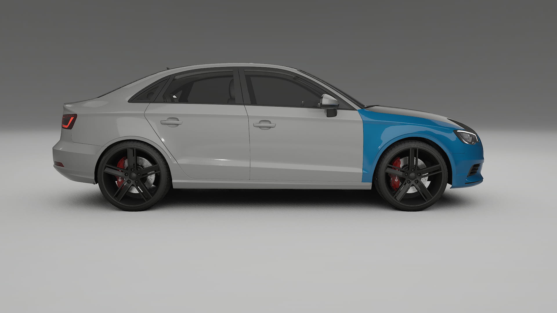 Folie de Protecție a Vopselei Audi A3 8V sedan prefacelift | Kit Față CrystalGuard cu Capotă Carbon 2