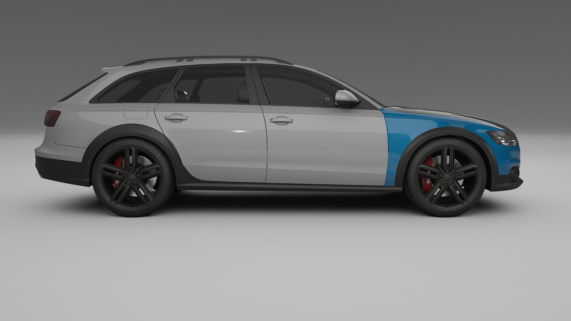 Audi A6 Allroad C7 prefacelift PPF | CrystalGuard Front Kit with Carbon Bonnet 2