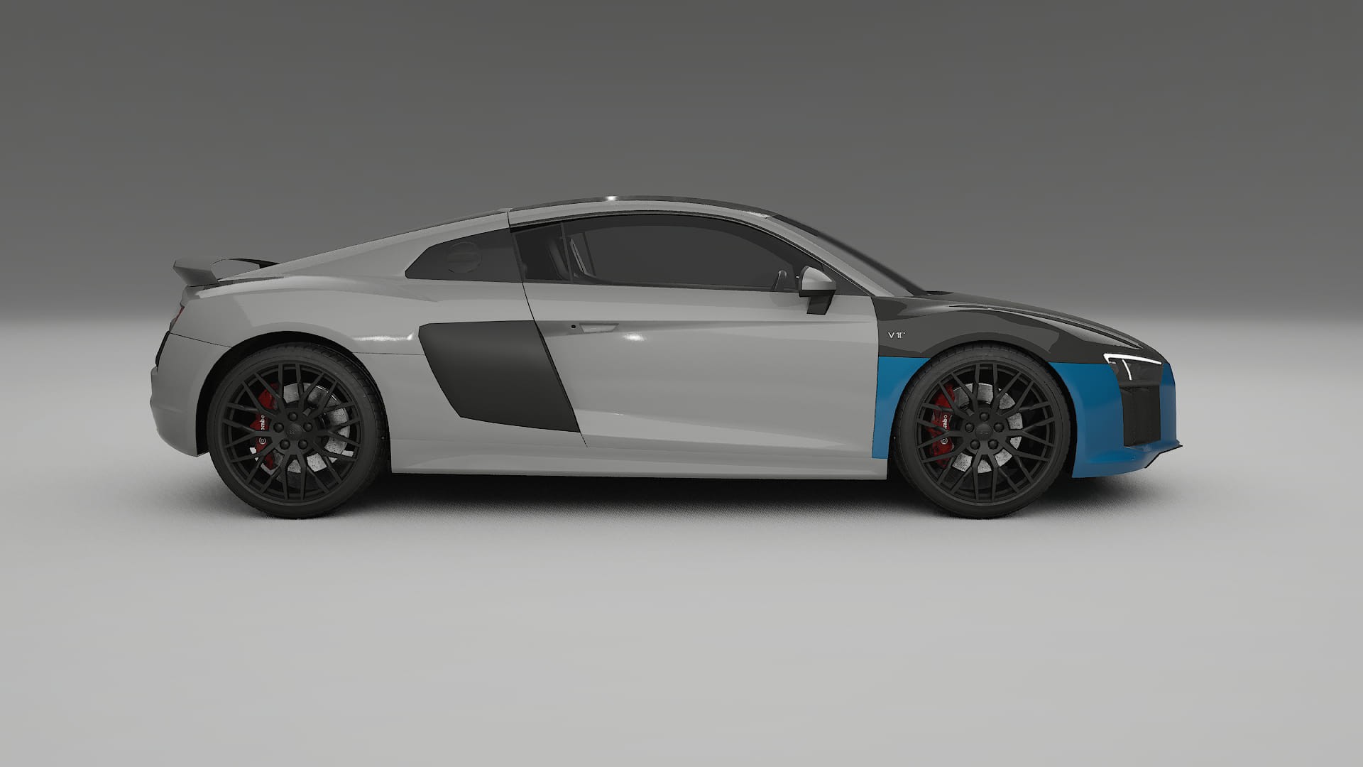Folie de Protecție a Vopselei Audi R8 typ-4S prefacelift | Kit Față CrystalGuard cu Capotă Carbon 2