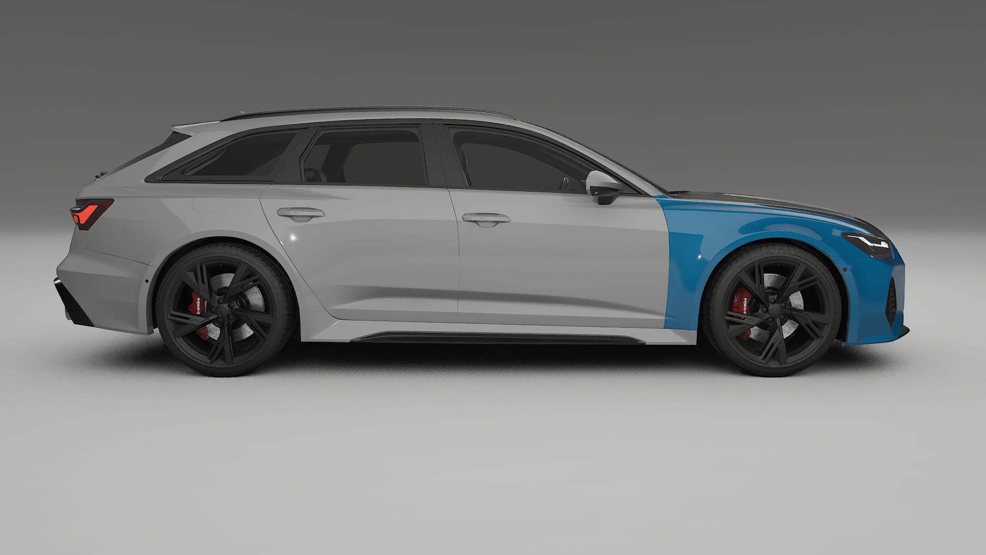 Folie de Protecție a Vopselei Audi RS6 Avant C8 facelift | Kit Față CrystalGuard cu Capotă Carbon 2