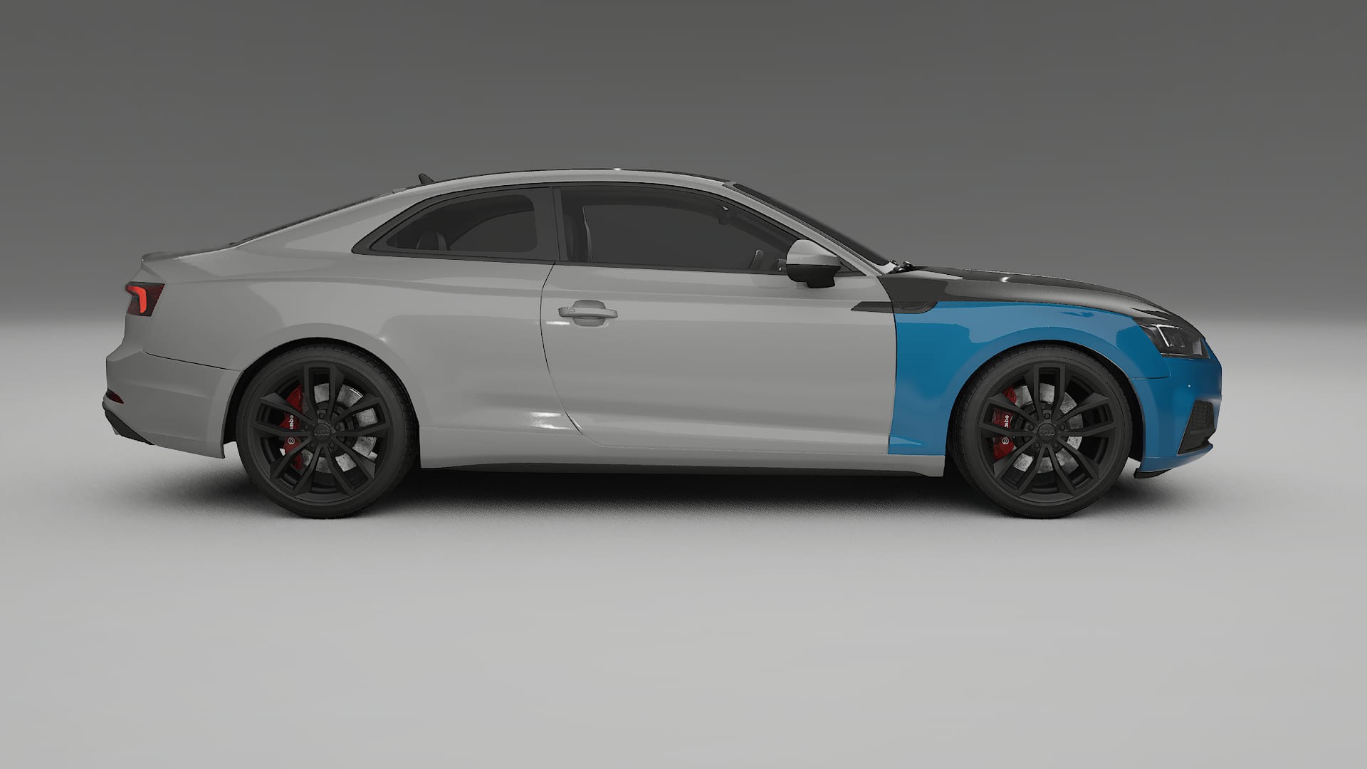 Folie de Protecție a Vopselei Audi S5 B9 prefacelift | Kit Față CrystalGuard cu Capotă Carbon 2