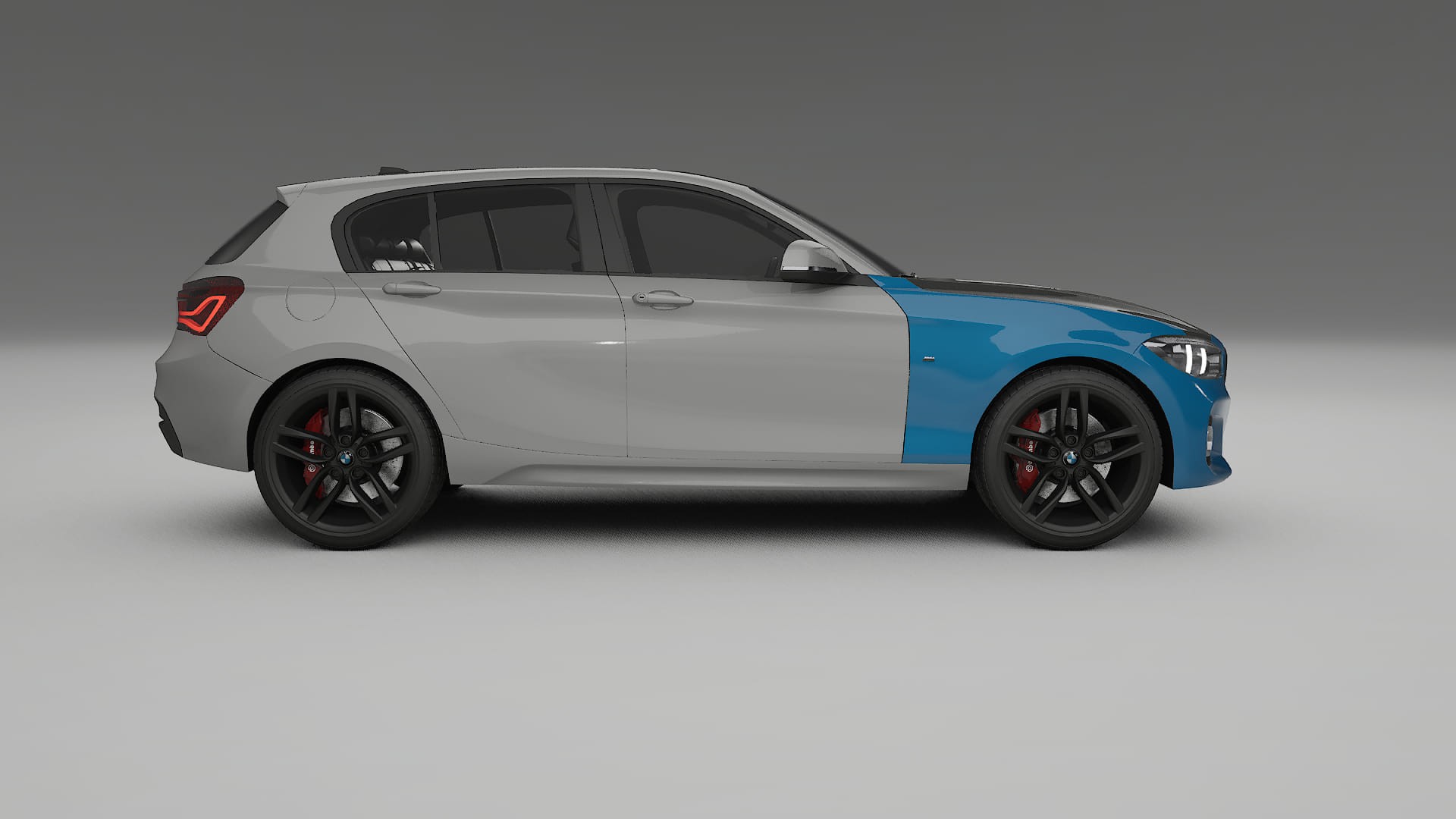 Folie de Protecție a Vopselei BMW 1 F20 facelift | Kit Față CrystalGuard cu Capotă Carbon