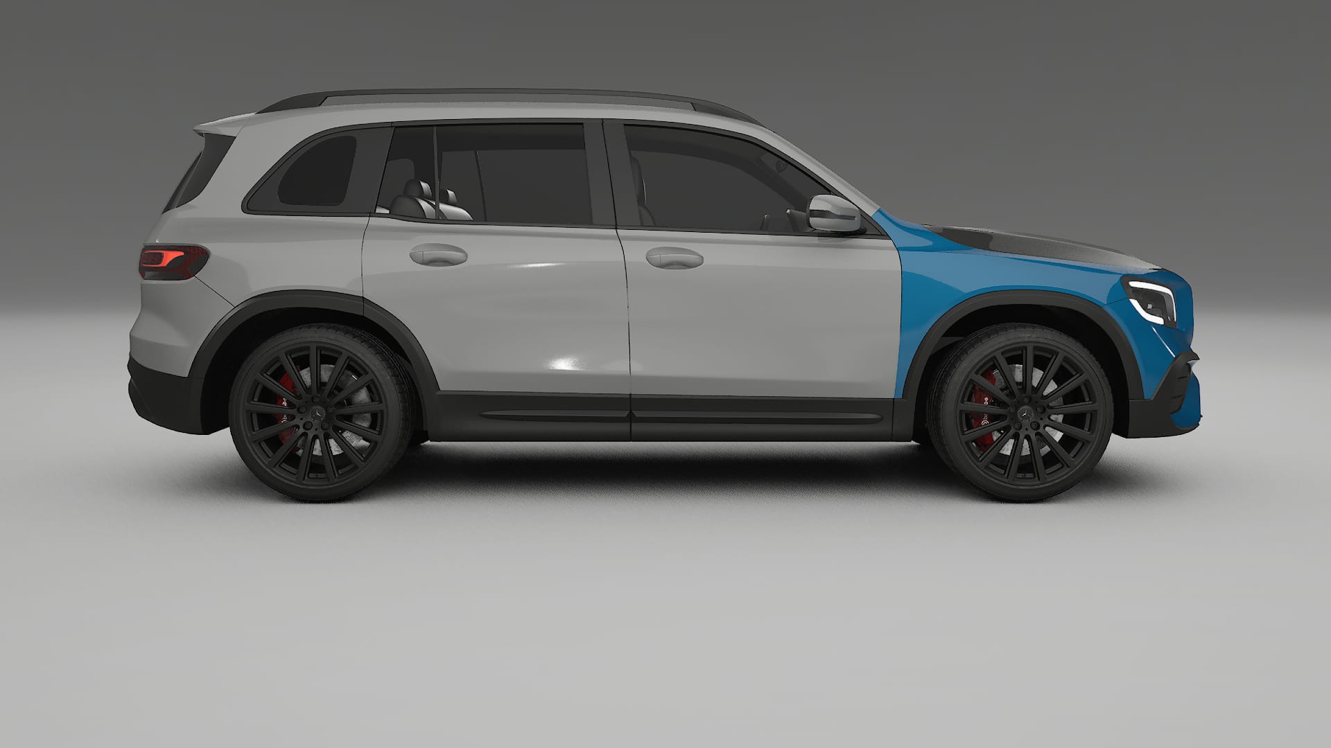 Folie de Protecție a Vopselei Mercedes AMG GLB | Kit Față CrystalGuard cu Capotă Carbon