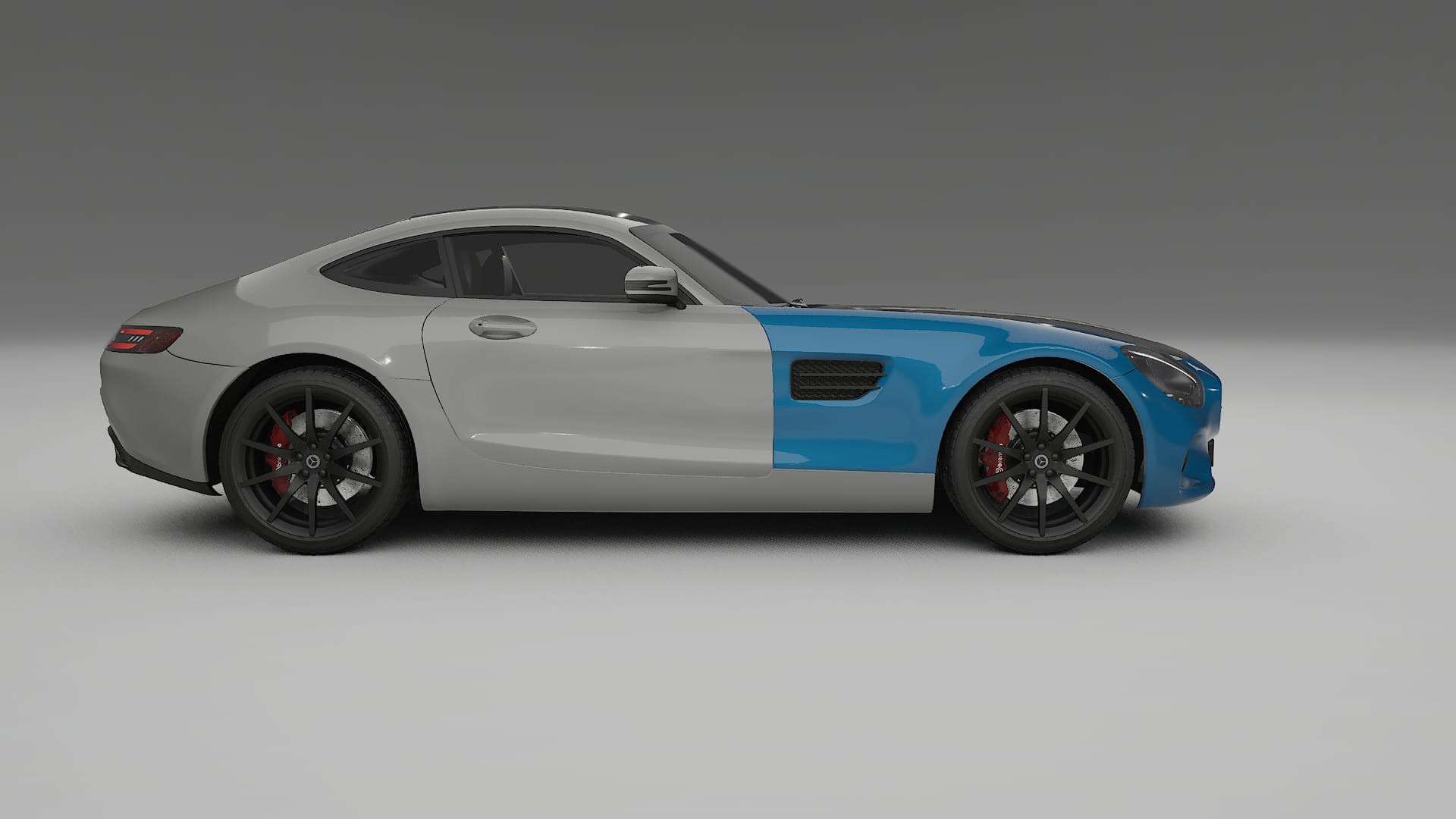 Folie de Protecție a Vopselei Mercedes AMG GT C190 coupe | Kit Față CrystalGuard cu Capotă Carbon