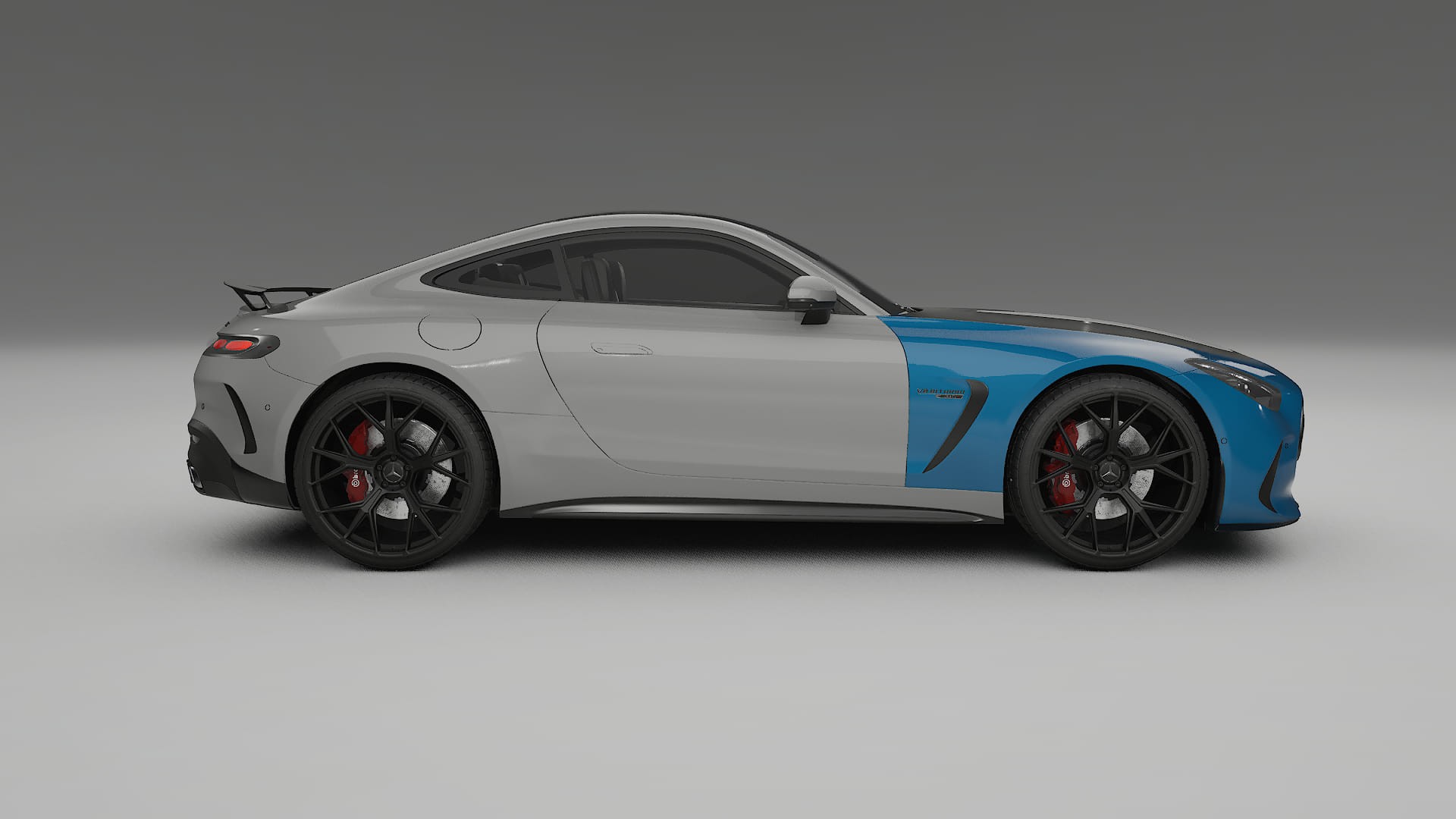 Folie de Protecție a Vopselei Mercedes AMG GT coupe C192 | Kit Față CrystalGuard cu Capotă Carbon 2