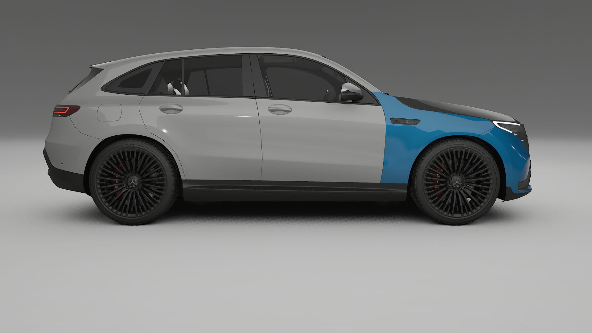 Folie de Protecție a Vopselei Mercedes EQC AMG | Kit Față CrystalGuard cu Capotă Carbon