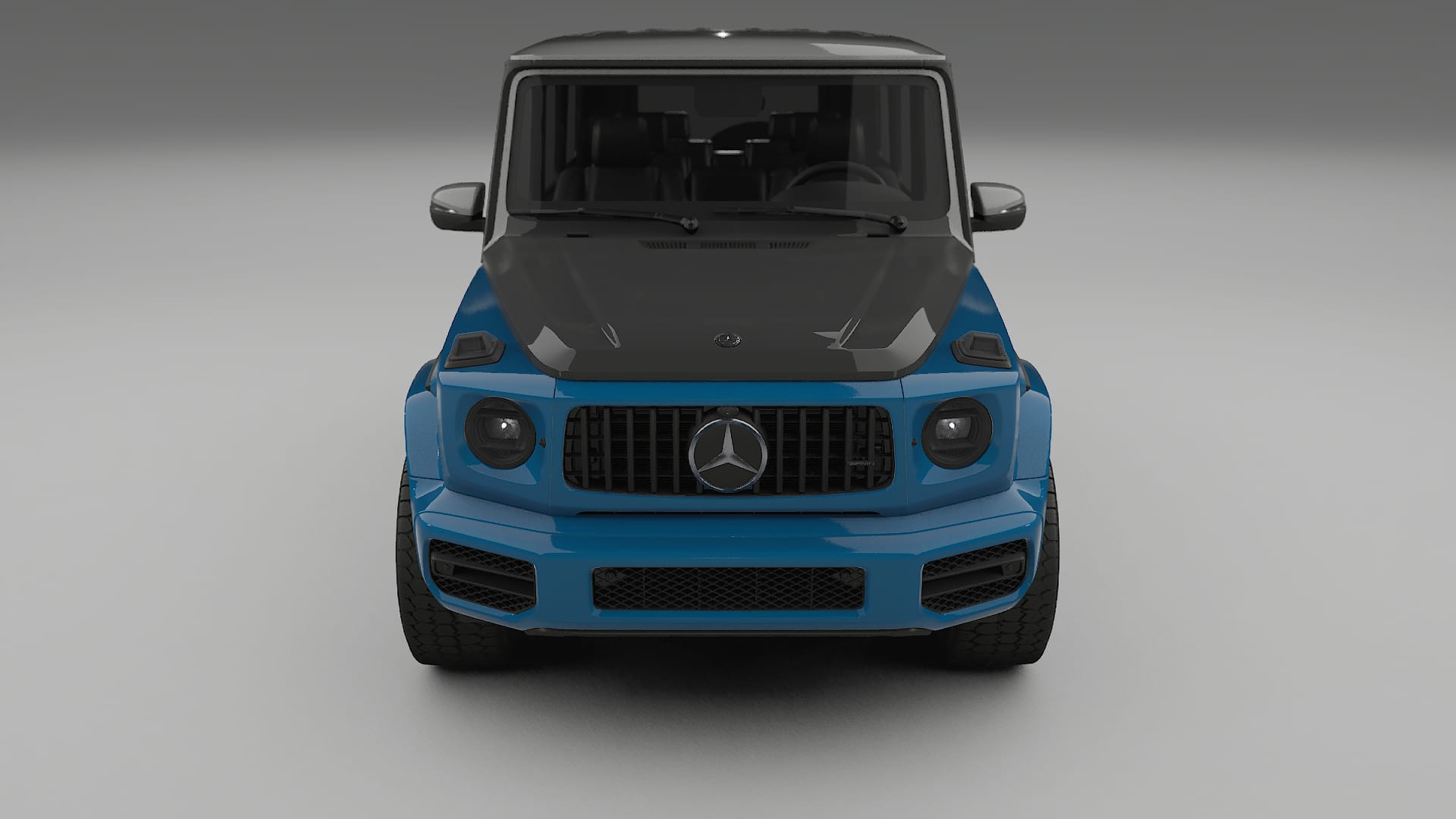 Folie de Protecție a Vopselei Mercedes G63 AMG W463A | Kit Față CrystalGuard cu Capotă Carbon