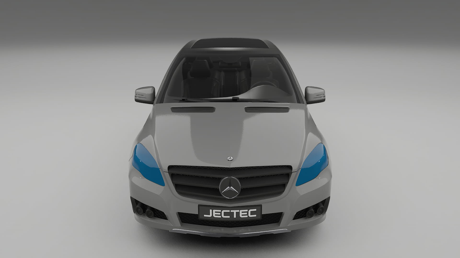 Folie de Protecție a Vopselei Mercedes R-class W251 facelift | Kit Față CrystalGuard cu Capotă Carbon