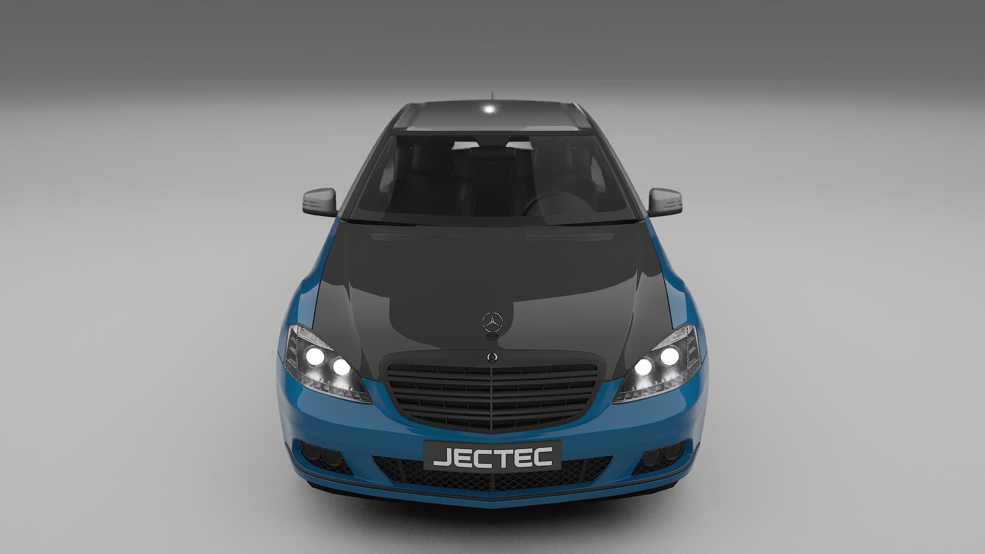 Folie de Protecție a Vopselei Mercedes S-class W221 facelift | Kit Față CrystalGuard cu Capotă Carbon