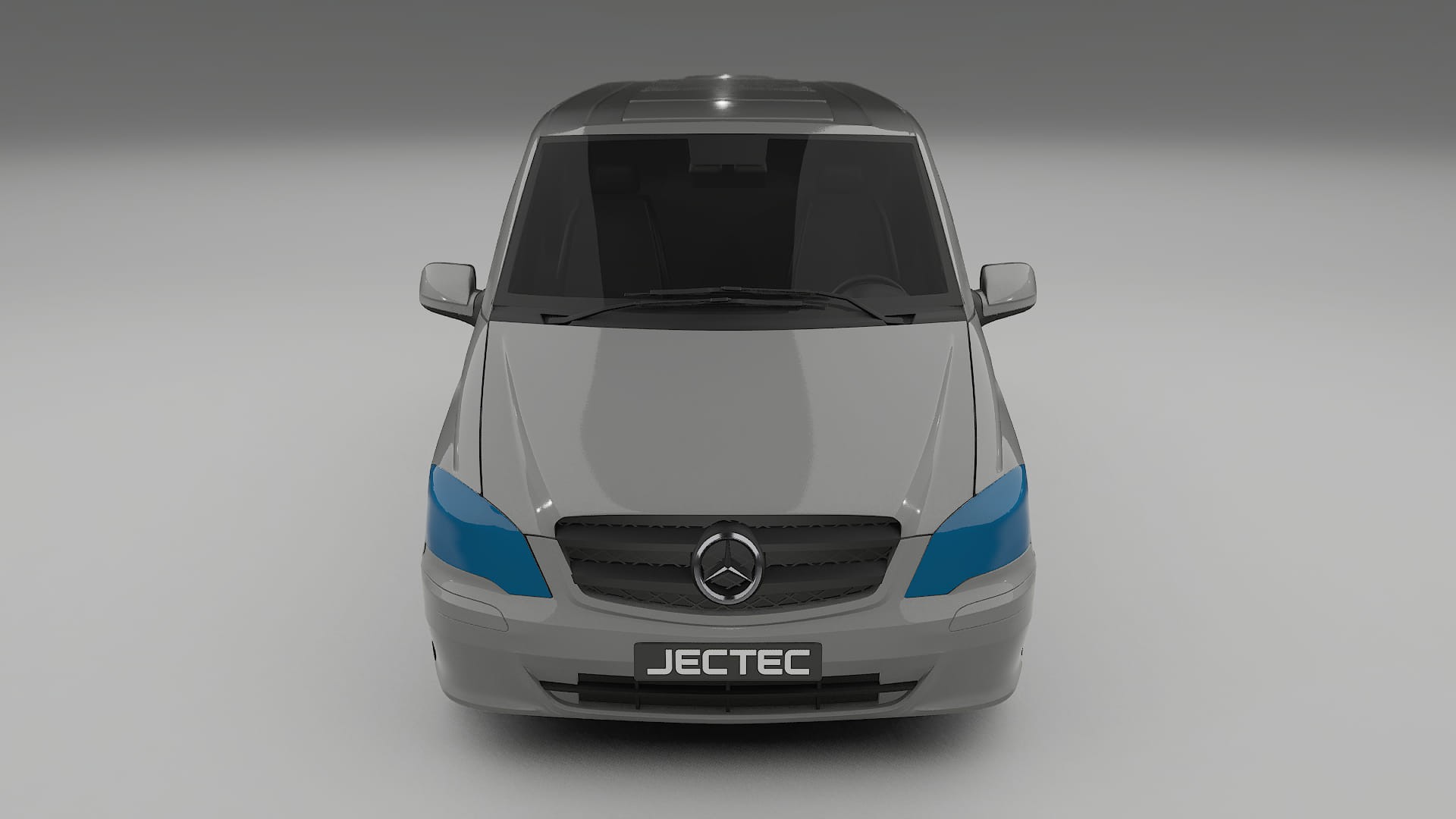 Folie de Protecție a Vopselei Mercedes Vito Scurt W639 facelift | Kit Față CrystalGuard cu Capotă Carbon