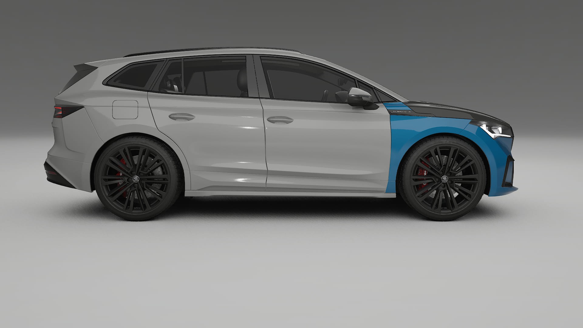 Folie de Protecție a Vopselei Škoda Enyaq MEB | Kit Față CrystalGuard cu Capotă Carbon