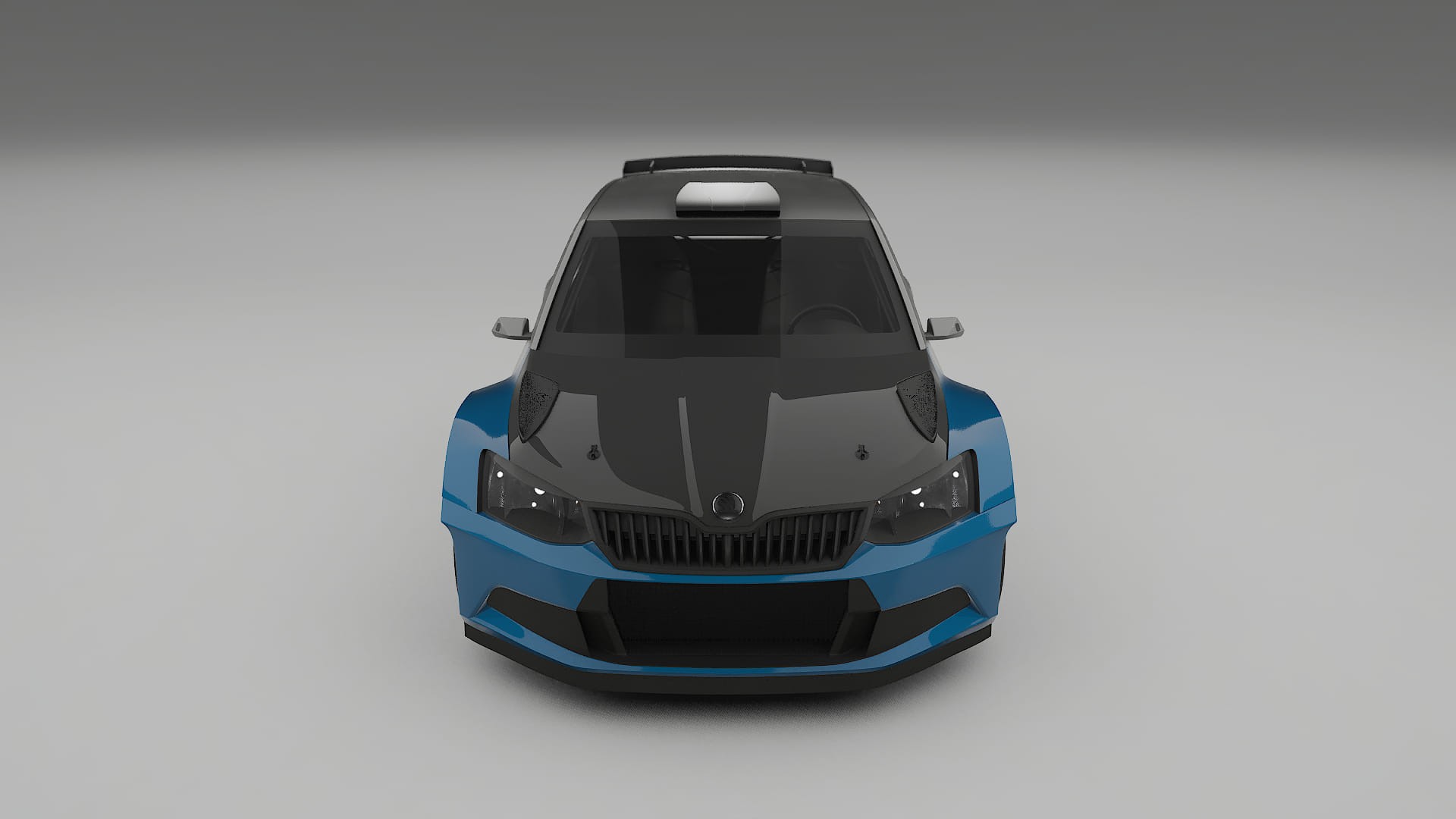 Folie de Protecție a Vopselei Škoda Fabia R5 6V | Kit Față CrystalGuard cu Capotă Carbon