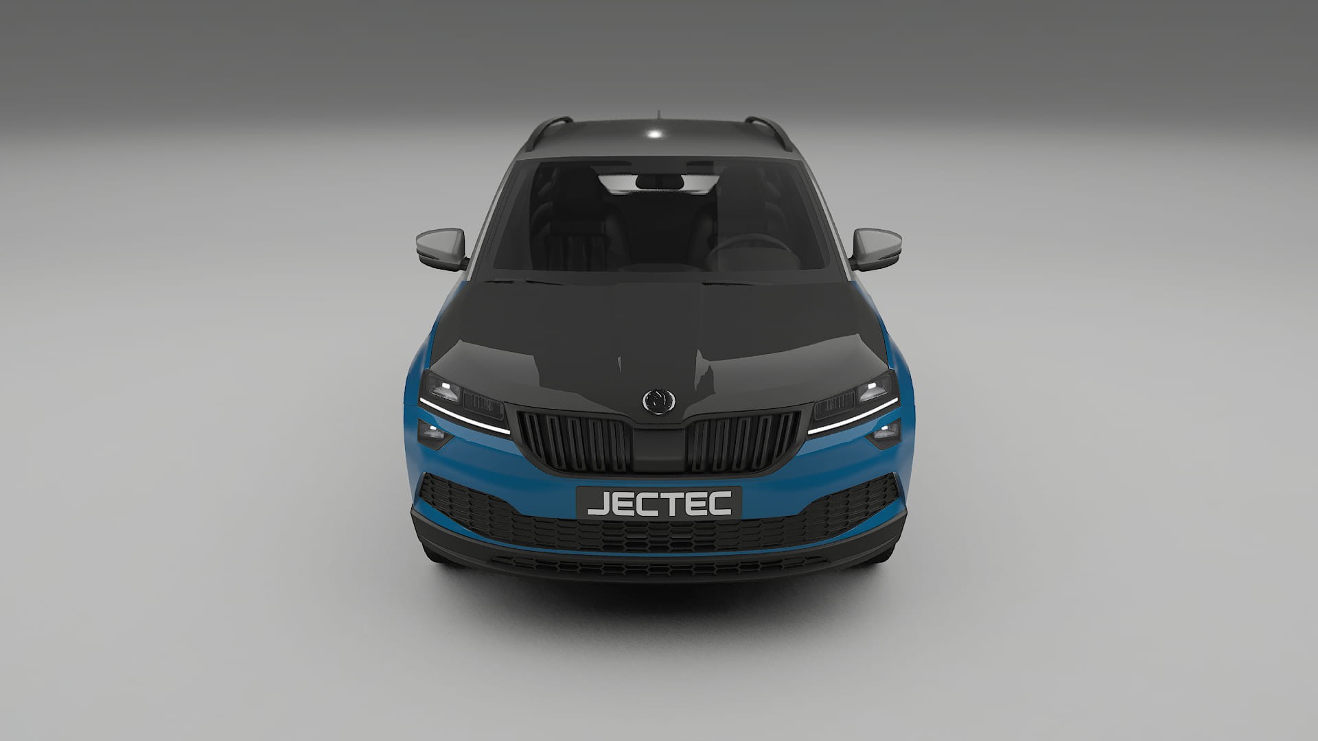 Folie de Protecție a Vopselei Škoda Karoq NU7 | Kit Față CrystalGuard cu Capotă Carbon