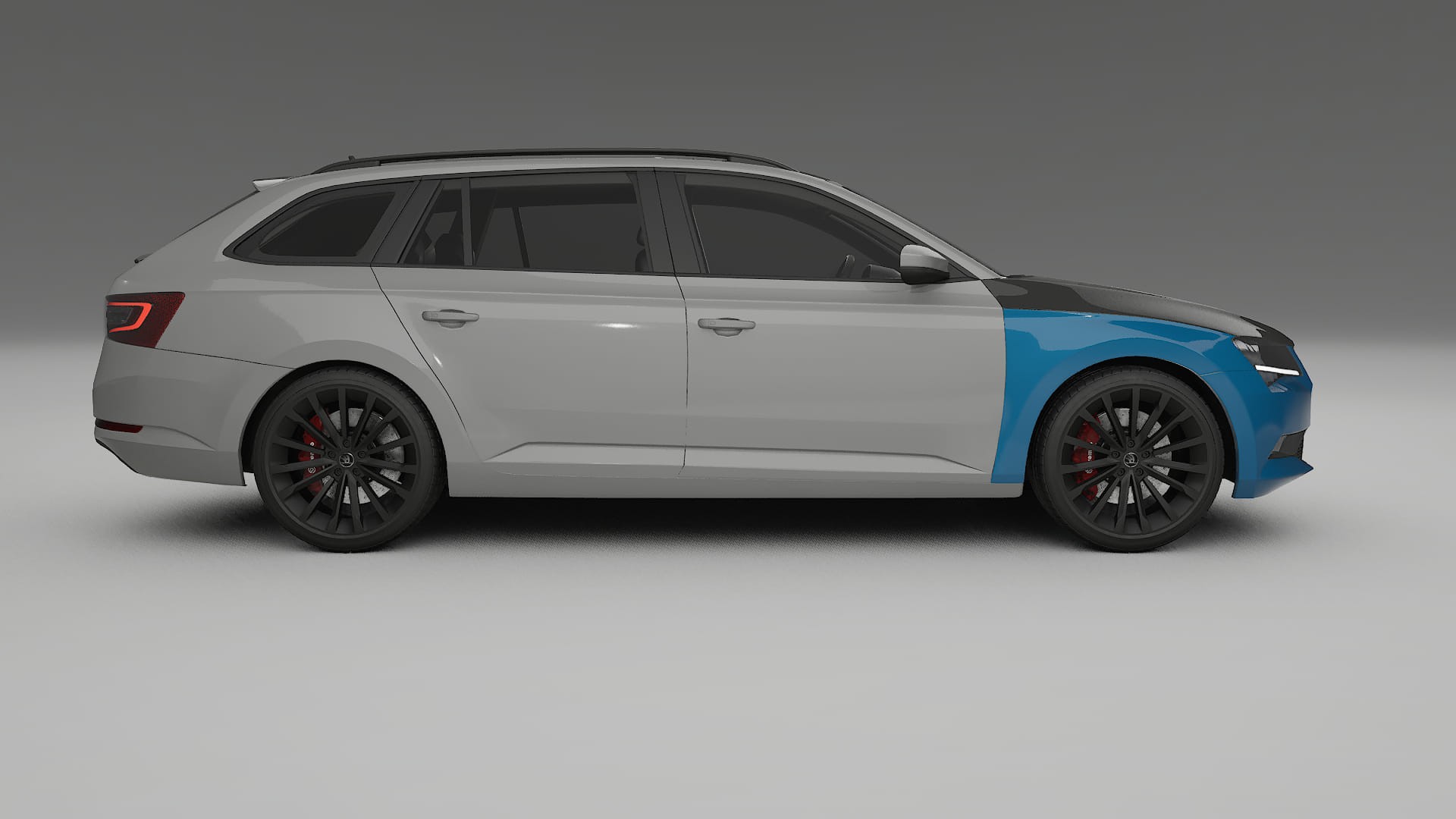 Škoda Superb B8 PPF | CrystalGuard Front Kit with Carbon Bonnet 2