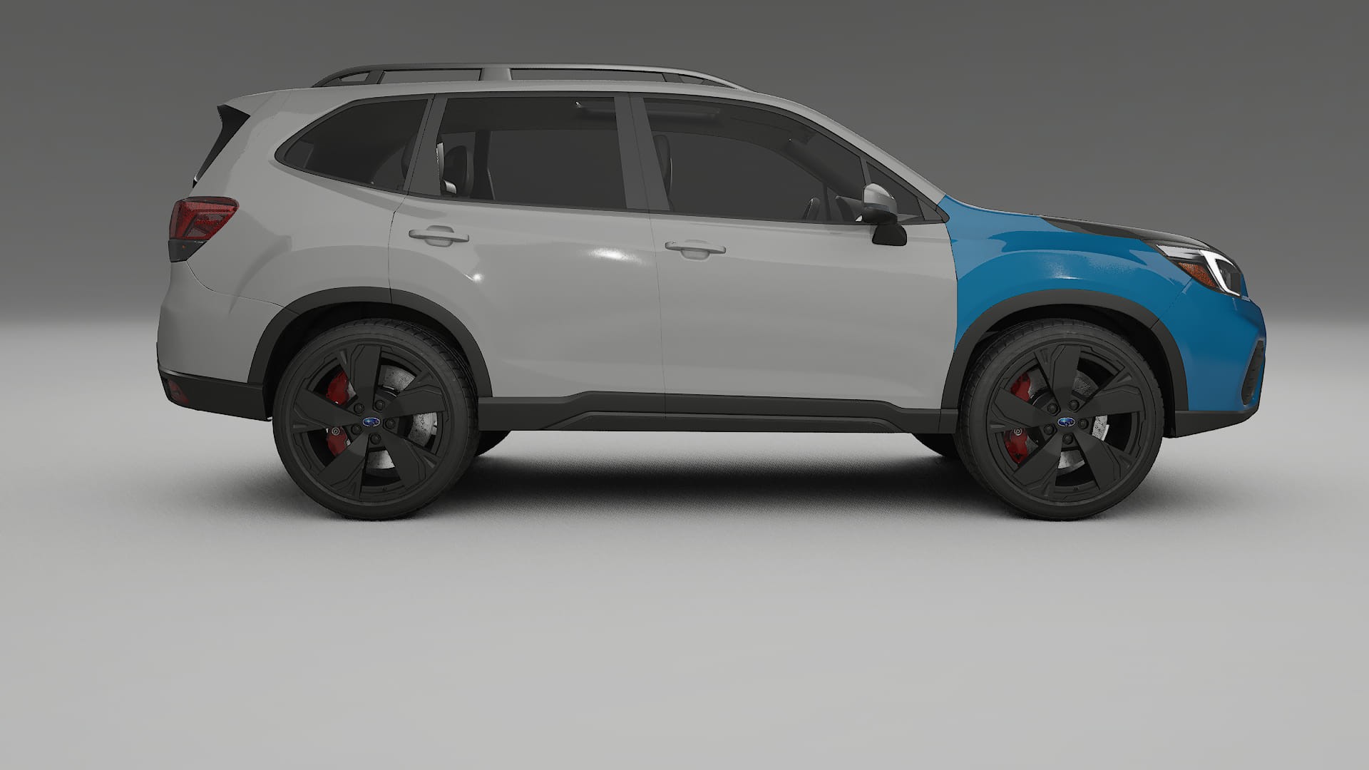 Folie de Protecție a Vopselei Subaru Forester V SK prefacelift | Kit Față CrystalGuard cu Capotă Carbon 2