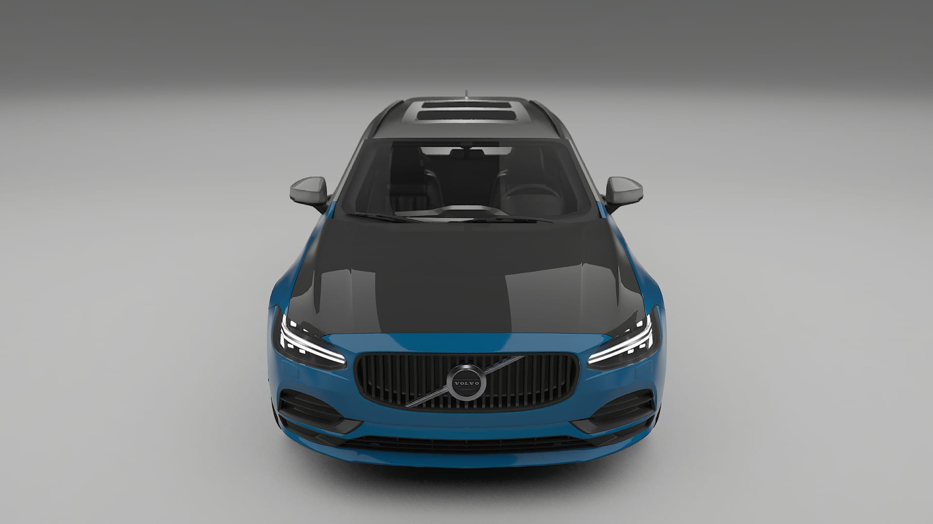 Folie de Protecție a Vopselei Volvo V90 P5 | Kit Față CrystalGuard cu Capotă Carbon