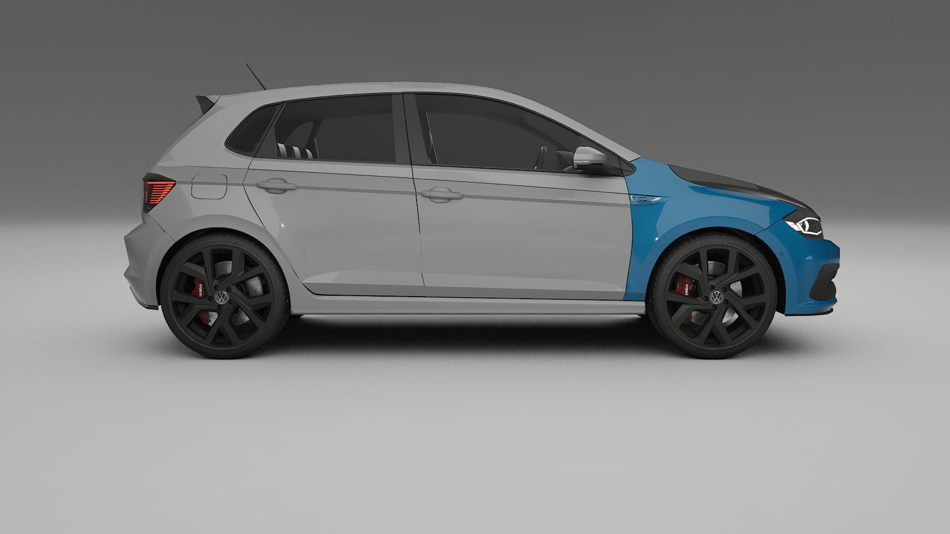 Folie de Protecție a Vopselei VW Polo GTI VI | Kit Față CrystalGuard cu Capotă Carbon