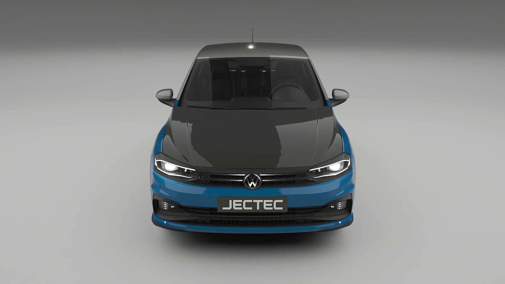 Folie de Protecție a Vopselei VW Polo GTI VI | Kit Față CrystalGuard cu Capotă Carbon