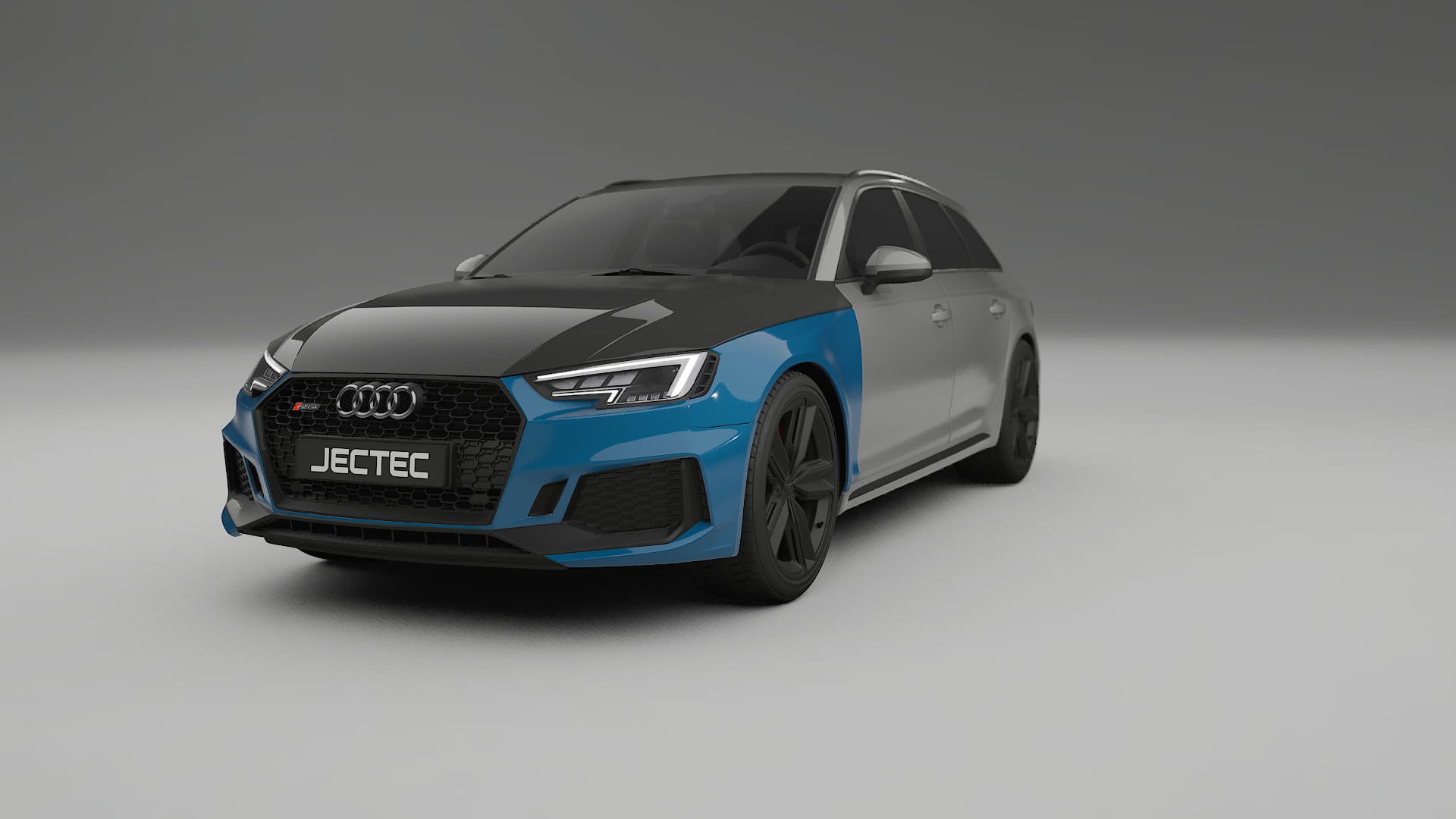 Folie de Protecție a Vopselei Audi RS4 Avant B9 prefacelift | Kit Față CrystalGuard cu Capotă Carbon