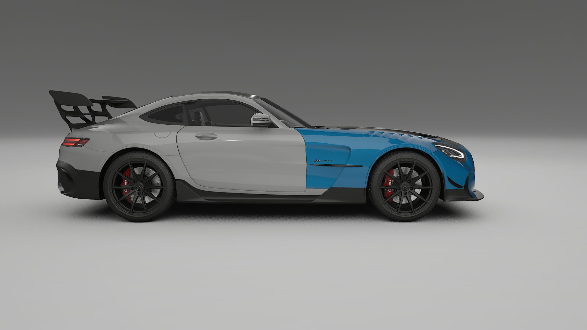 Folie de Protecție a Vopselei Mercedes AMG GT Black Series C192 coupe | Kit Față CrystalGuard cu Capotă Carbon