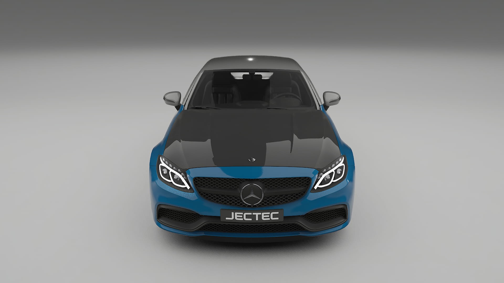 Folie de Protecție a Vopselei Mercedes C63 AMG W205 coupe | Kit Față CrystalGuard cu Capotă Carbon