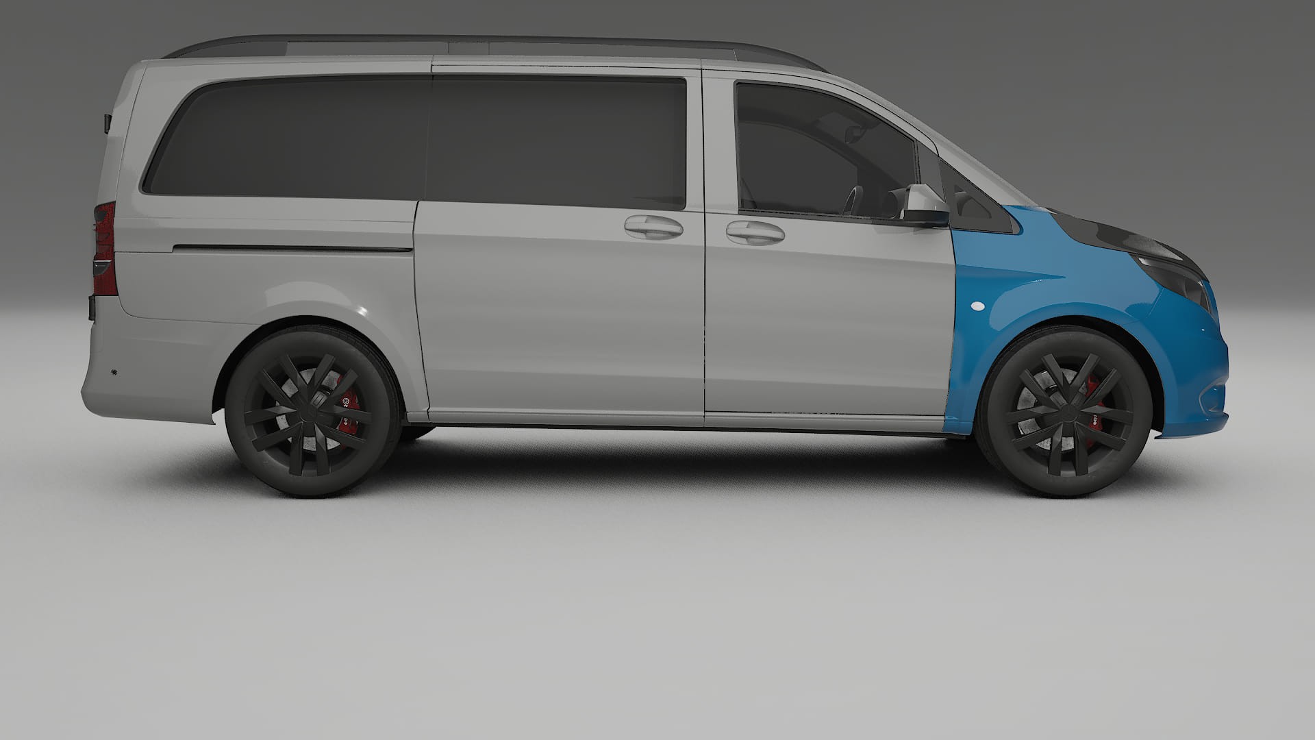 Folie de Protecție a Vopselei Mercedes Vito Scurt W447 prefacelift | Kit Față CrystalGuard cu Capotă Carbon 2