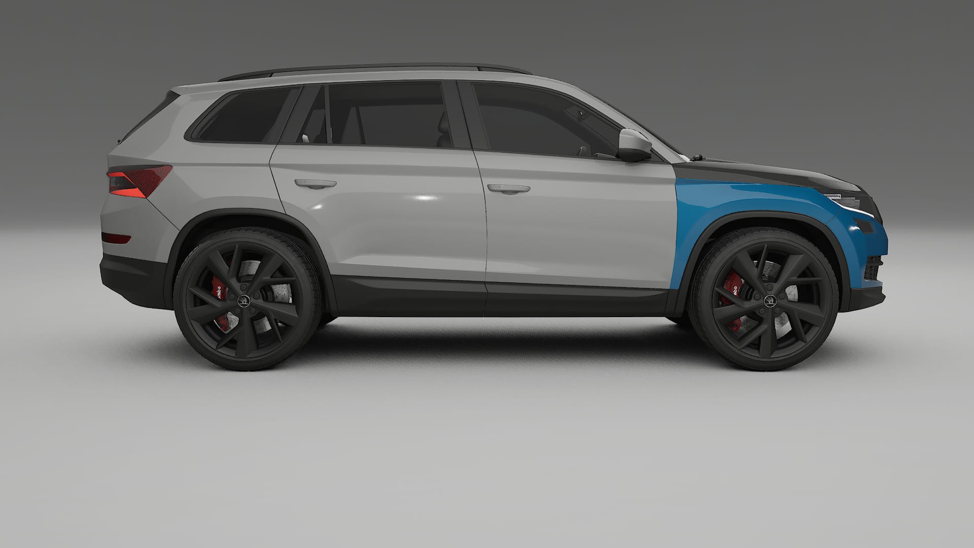 Folie de Protecție a Vopselei Škoda Kodiaq NS7 | Kit Față CrystalGuard cu Capotă Carbon