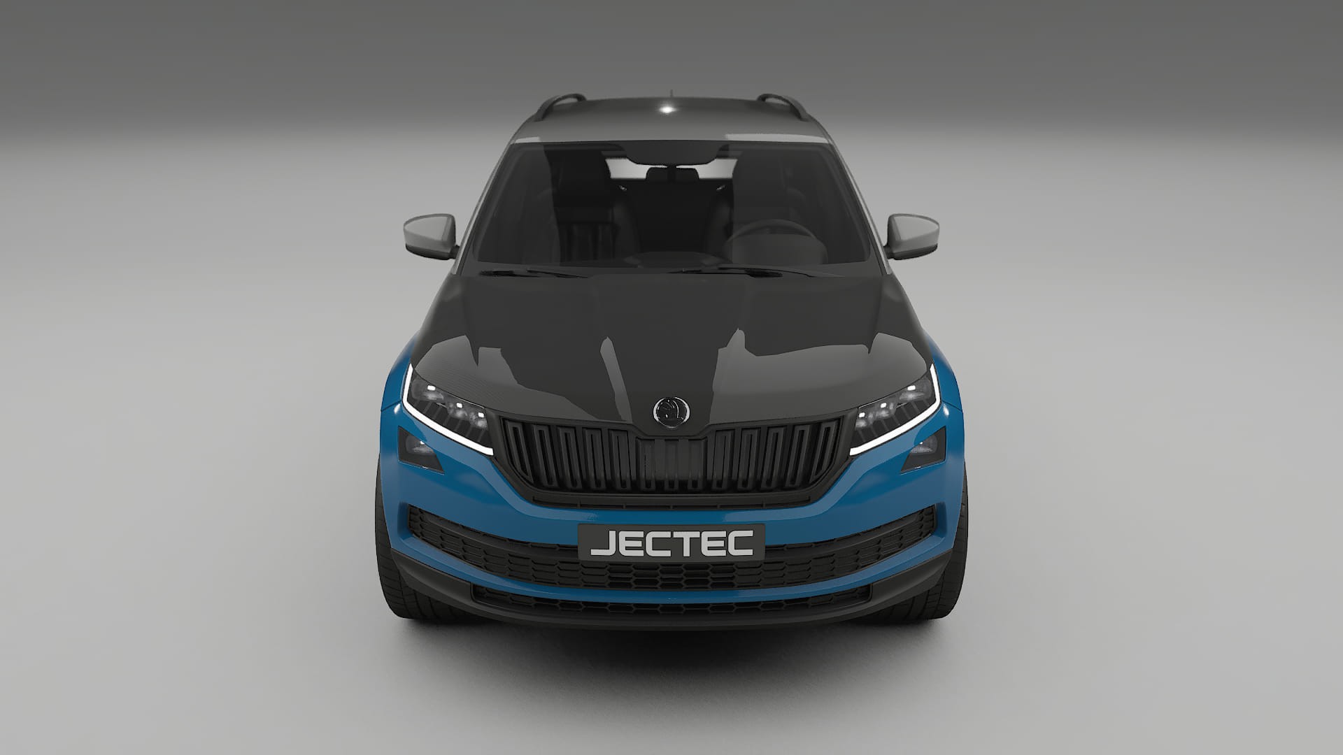 Folie de Protecție a Vopselei Škoda Kodiaq NS7 | Kit Față CrystalGuard cu Capotă Carbon