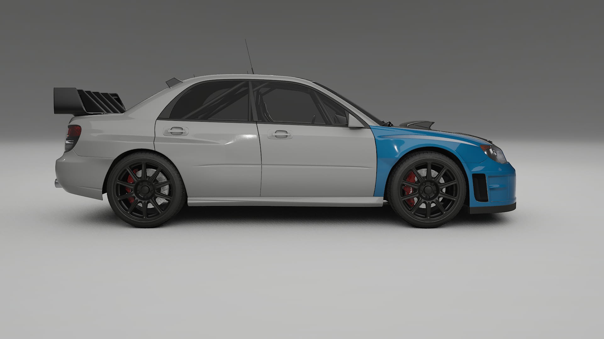 Folie de Protecție a Vopselei Subaru Impreza WRC GD | Kit Față CrystalGuard cu Capotă Carbon