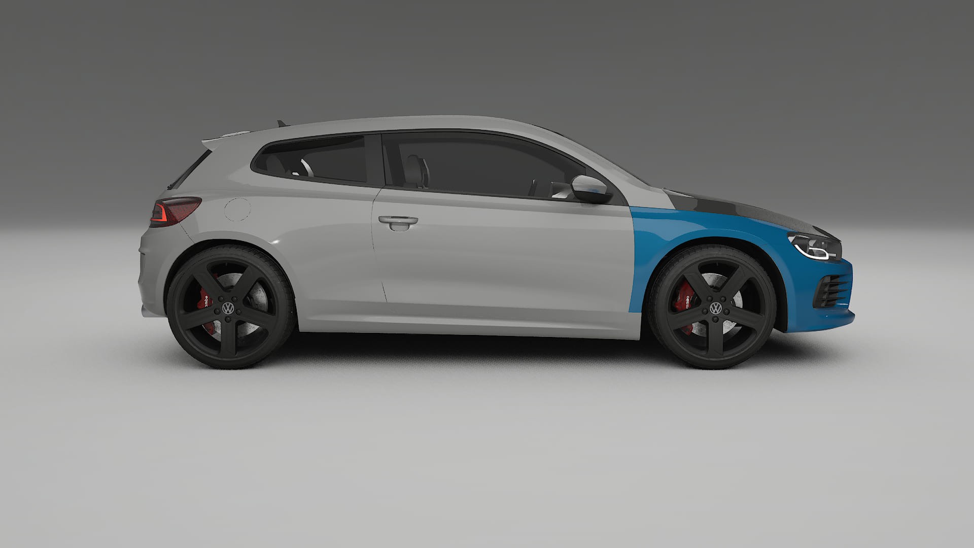 Folie de Protecție a Vopselei VW Scirocco R III | Kit Față CrystalGuard cu Capotă Carbon 2